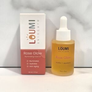 Loumi Skincare Rose Glow Illuminating Face Oil Illuminates Hydrates & Anti Aging
